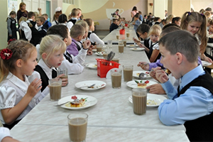 Средняя стоимость школьного питания составляет 113 рублей в день